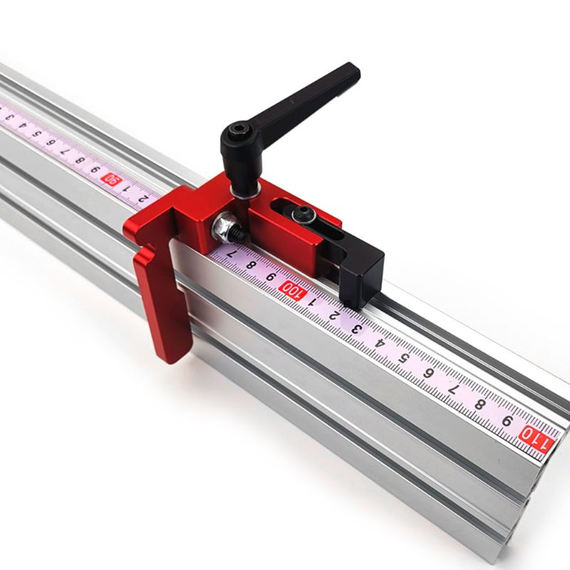 Aluminum Alloy Miter Track Stop Gauge Table Saw Suitable For 75mm Height T-track Stopper Woodworking Hand Tool