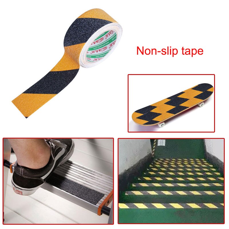 Bande de Traction antidérapante, 2.5cm x 5m, bande Abrasive à forte adhérence, pour l'intérieur et l'extérieur, escaliers, pont de bateau YG