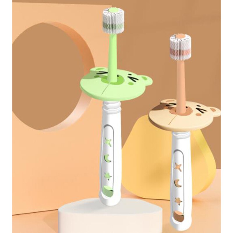 360-Graden Gratis Rotatie Veiligheid Zachte Tandenborstel Kids Mondhygiëne