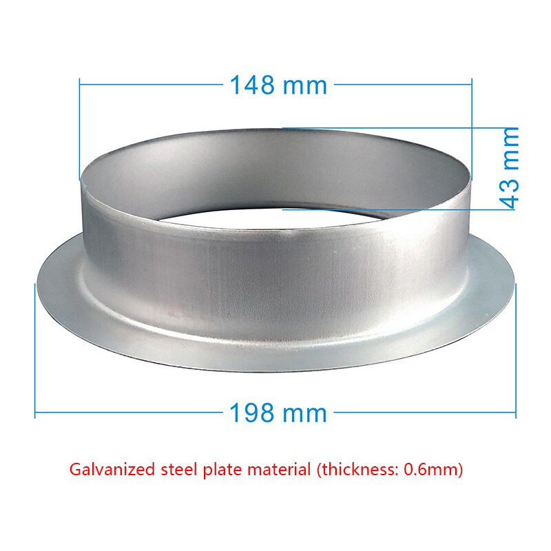 100 / 125 / 150 / 160mm vent pipe joint hose joint air pipe joint air pipe flange exhaust pipe blower accessories