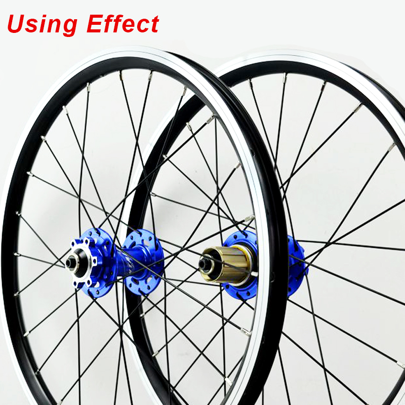 BMX-llantas de doble capa para bicicleta, llantas de aleación de aluminio de 18 pulgadas, 20/24/28/32/36 agujeros, para bicicletas plegables de montaña y carretera