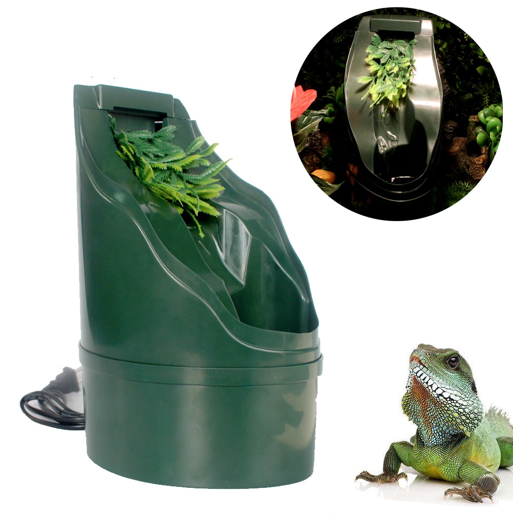 Fuente de agua para Reptiles, bebedero de alimentación automático, filtro de lagarto, camaleón, serpiente, Reptiles, terrario anfibio, accesorios