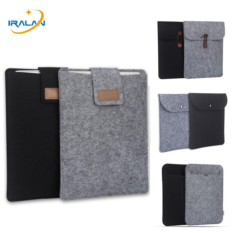 Felt Sleeve Bag Case for Apple iPad 9.7 inch For Samsung 10.1 inch Cover for iPad mini Xiaomi mipad 7.9" 8.0" Huawei T3 9.6"