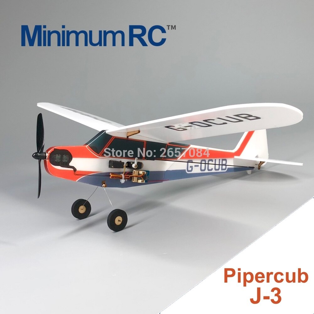 Minimumrc J3 360Mm Spanwijdte 3 Kanaals Trainer Fixed-Wing Rc Vliegtuig Outdoor Speelgoed Voor Kinderen Kids