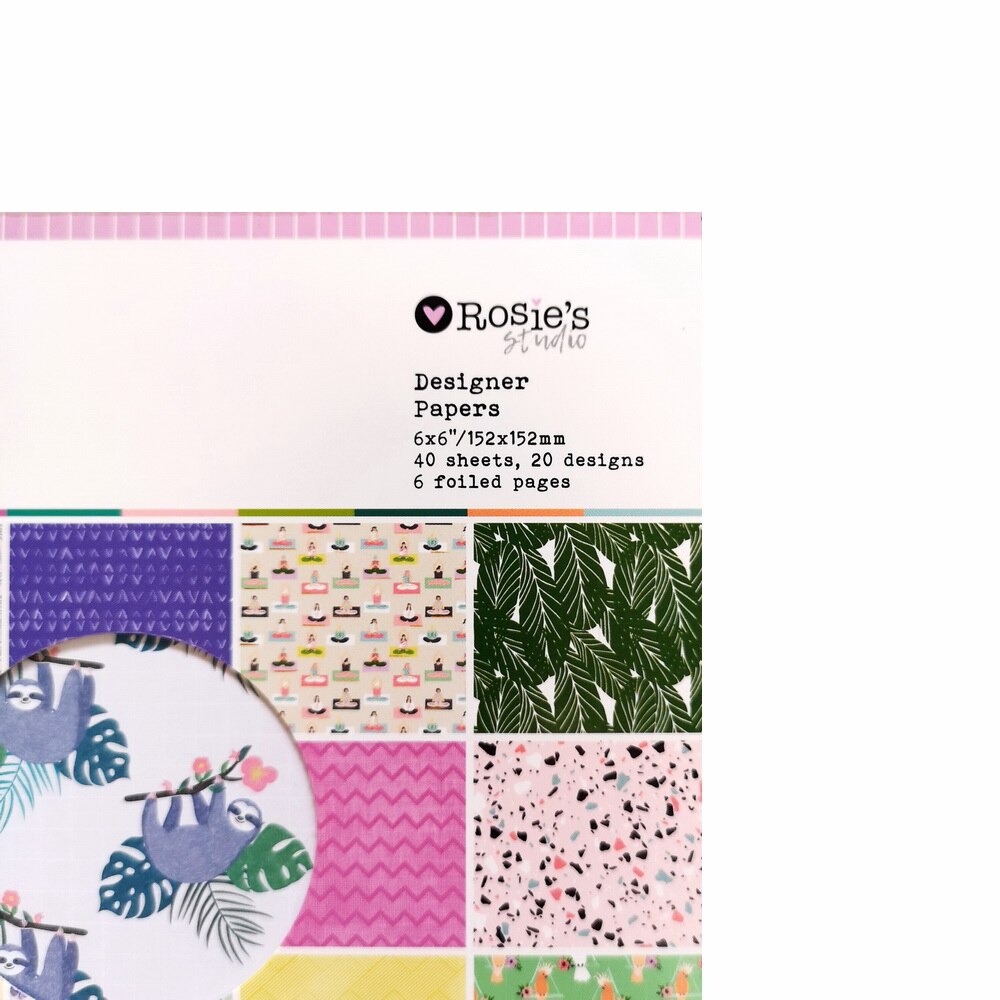 CRZCrafter 152x152mm 6 inch Scrapbooking Paper Pad 40 sheets Craft Paper Background pattern pack Acid free