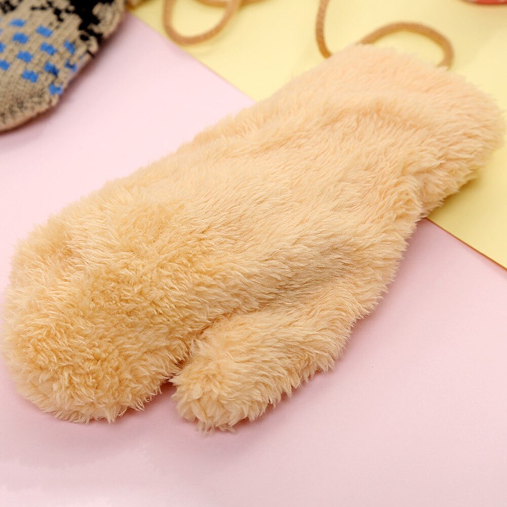 Lovely Neck Hanging Infant Baby Warm Gloves Reindeer Fleece Knitted Jacquard Cute Knitted Jacquard Halter Gloves