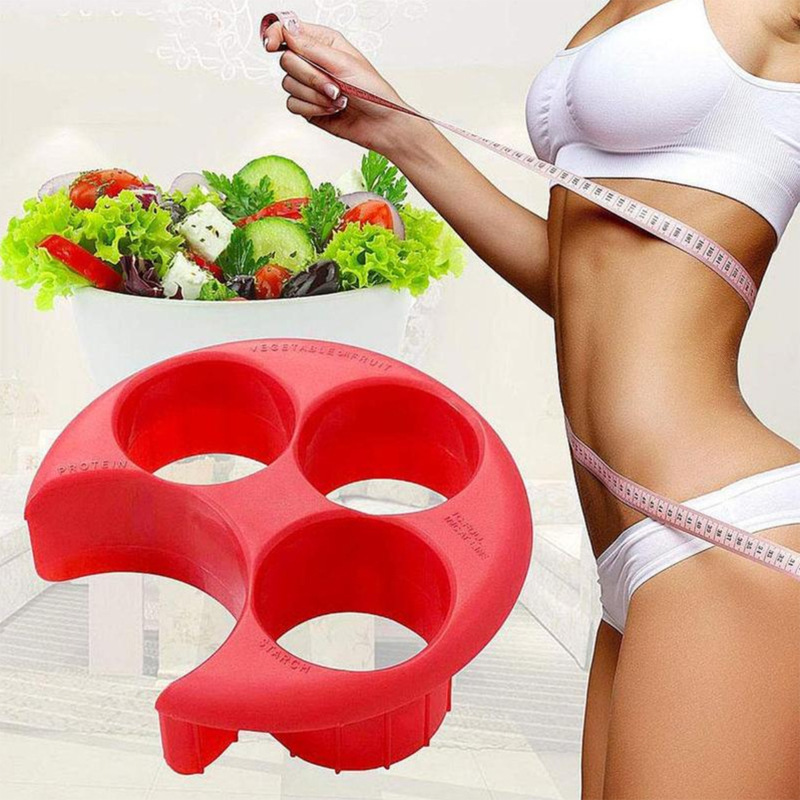 kitchen tools Meal Measure Portion Control food scale cooking tools protein vegetable Plate Portable Lose Weight Diet divider
