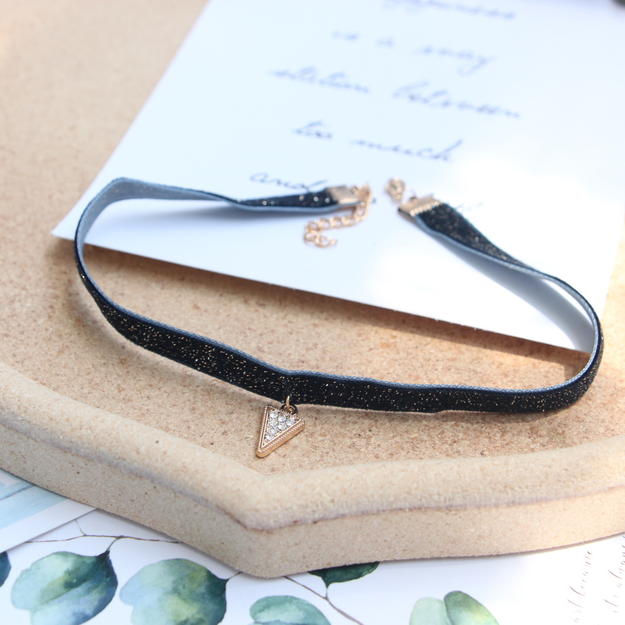 Speelse schattige meisjes choker temperament fluweel kant golf diamanten dames fijne hanger korte ketting accessoire dames kraag: Ketting 2