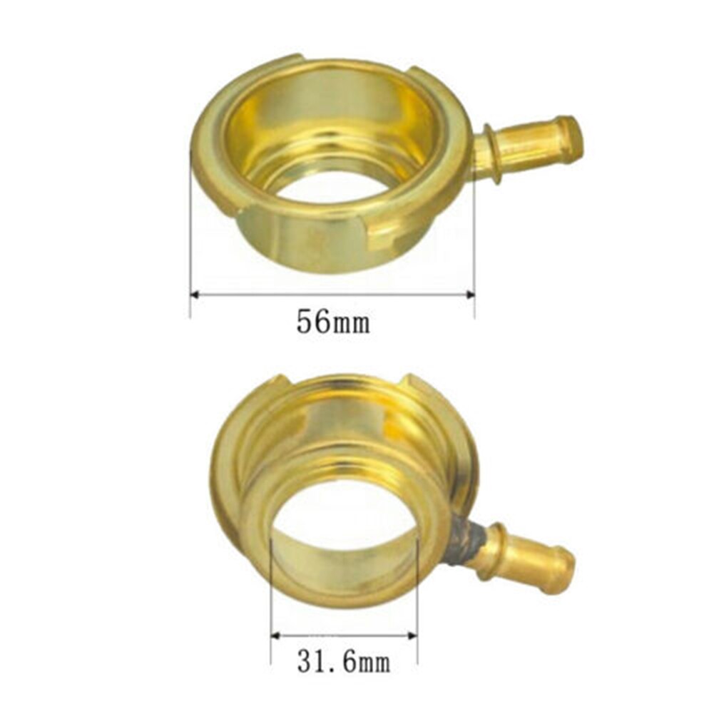 Koper Weld Op Radiator Filler Hals Voor Auto Vrachtwagen 42Mm Id 54Mm Od Water Filler Koperen Water Filler auto Radiator Water Tank Cover