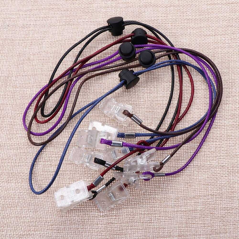 5Pcs Napkin Clip Napkin Bib Chain Flexible Lanyard Napkin Holder