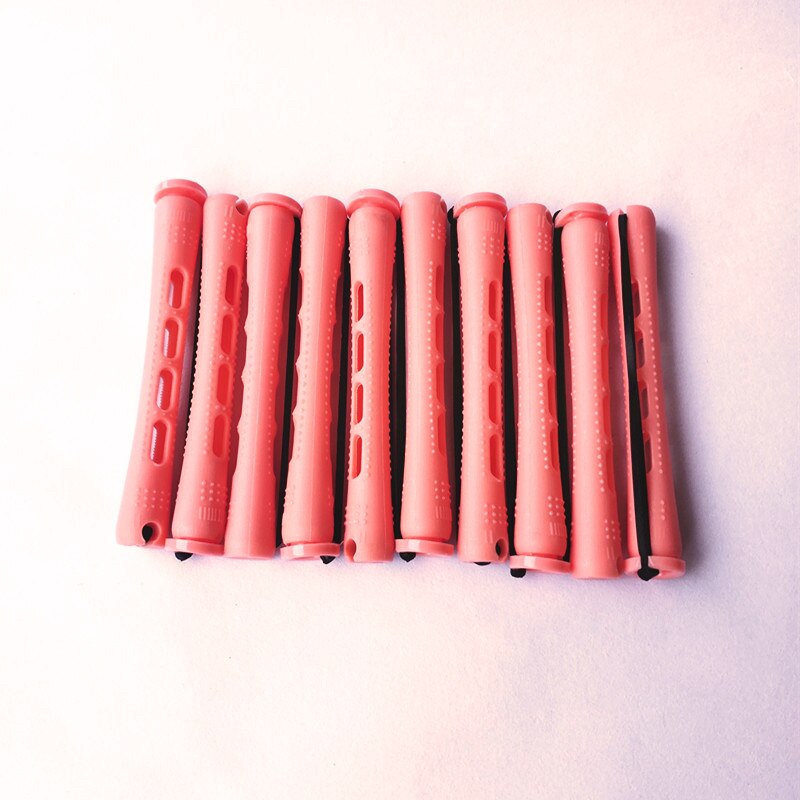 10 Pc Koude Perm Bar Kapsalon Multi-Size Haar Krultang Met Cover Haar Roller Krultang Plastic Rubber Band water Patroon Perm Tool