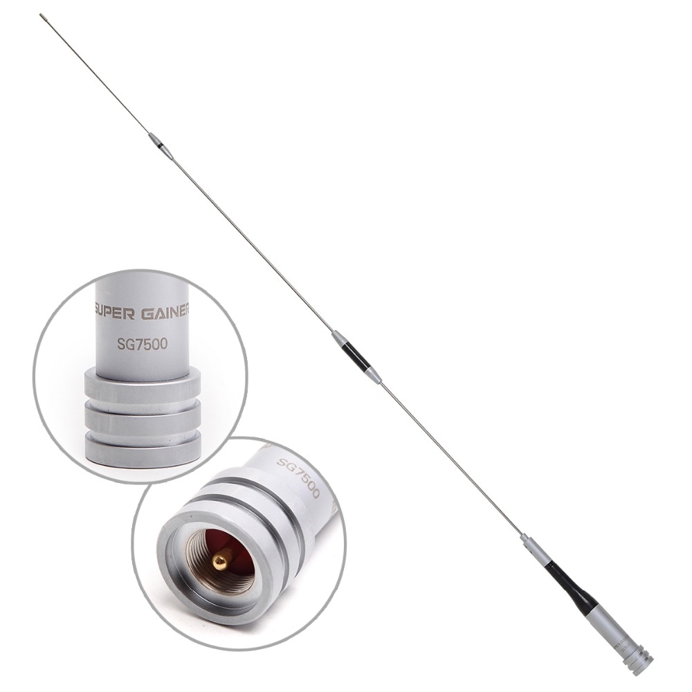 Diamond SG-7500 Dual Band UHF/VHF 144/430MHz Stainless Steel 150W 3.5/6.0dBi Gain Antenna SG7500 for Ham Car Mobile Radio