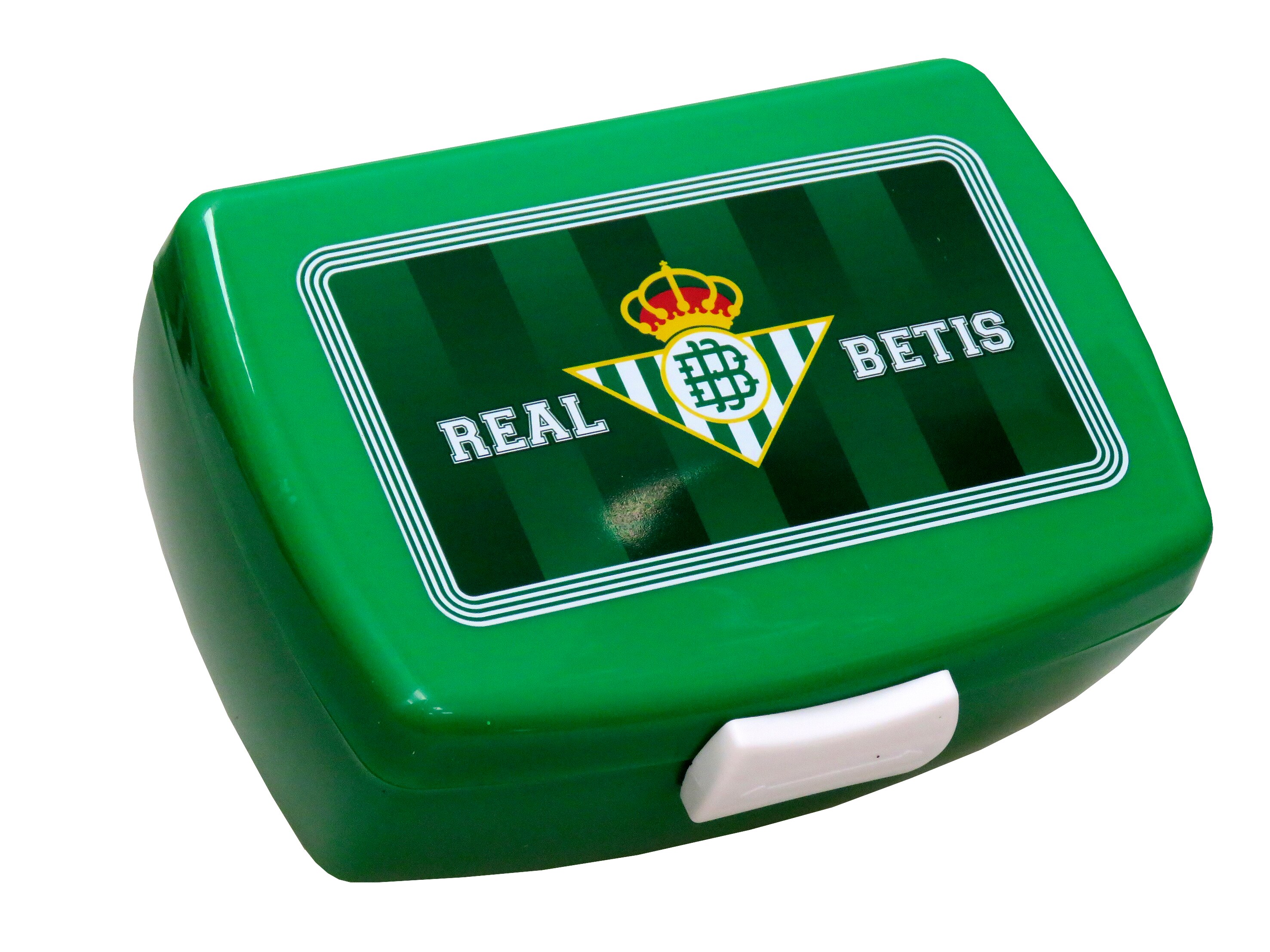 Sandwichera Betis para transportar tus alimentos al colegio, de viaje o de excursión Con cierre de seguridad para evitar derrames de su contenido Producto oficial y original Betis Portameriendas, color verde, tupper