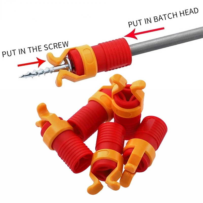 Soporte fijador de tornillos, juego de accesorios de fijación Universal para carpintería, carpintería y tornillos de taladro, accesorio fijador de tornillos de plástico, 1 ud.