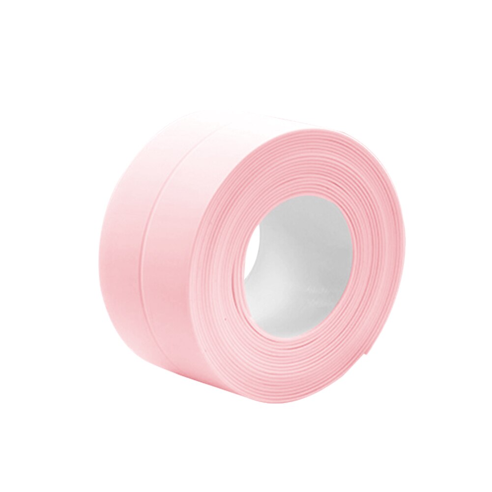 3.2mx3.8cm Bathroom Kitchen Shower water proof mould proof tape Sink Bath Sealing Strip Tape Self adhesive Waterproof Plaster: Pink