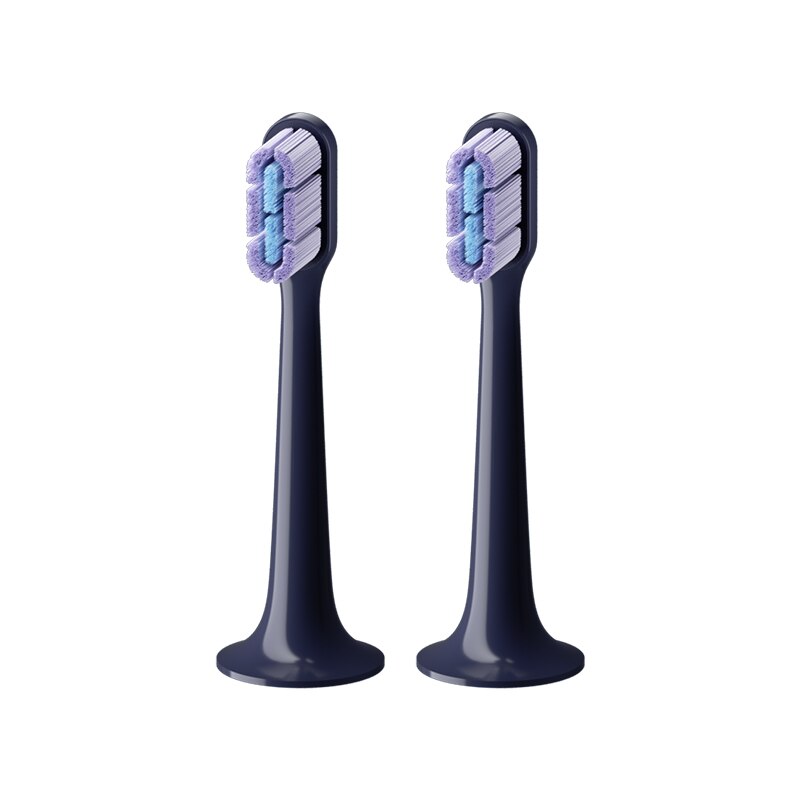 Original xiaomi sonic escova de dentes elétrica cabeça terno para t700 cerdas densas 4mm ultra-fino cabeça da escova dupont náilon cerdas macias: 2Pcs