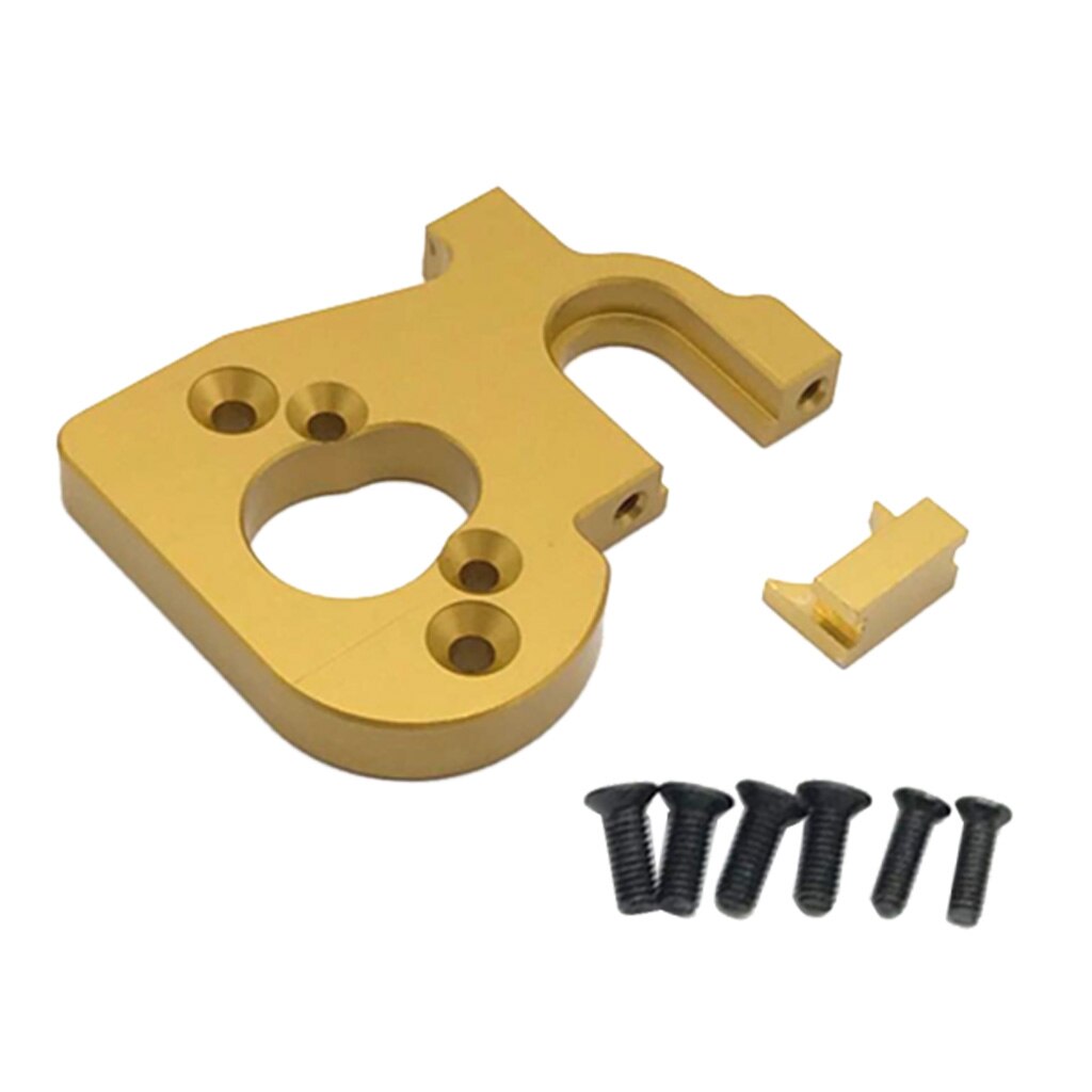 RC Car Motor Mount Holder Fits for WLtoys 144001 1/14 RC Car Buggy Crawler: Golden