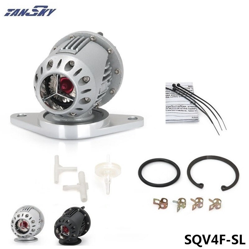 Blow Off Valve SQV4 Voor Subaru Speciale Flang (Zilver/Zwart, Repliceren) TK-SQV4F: Silver W Sticker