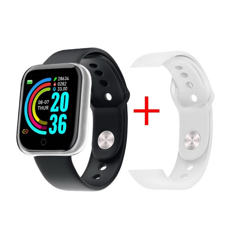 Reloj inteligente deportivo Y68 para hombre y mujer, pulsera electrónica a Color con Monitor, resistente al agua, ideal para: Y68 Extra strap g
