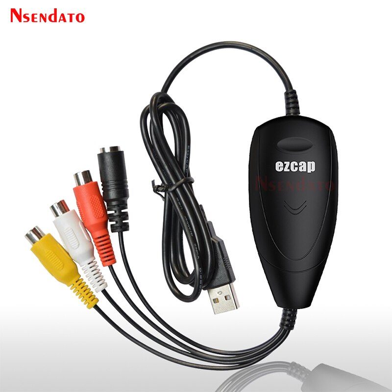 Ezcap172 USB2.0 USB Audio Video Capture Card Grabber Device Analog Video for VHS Video Recorder Camcorder Grabber for Window 10
