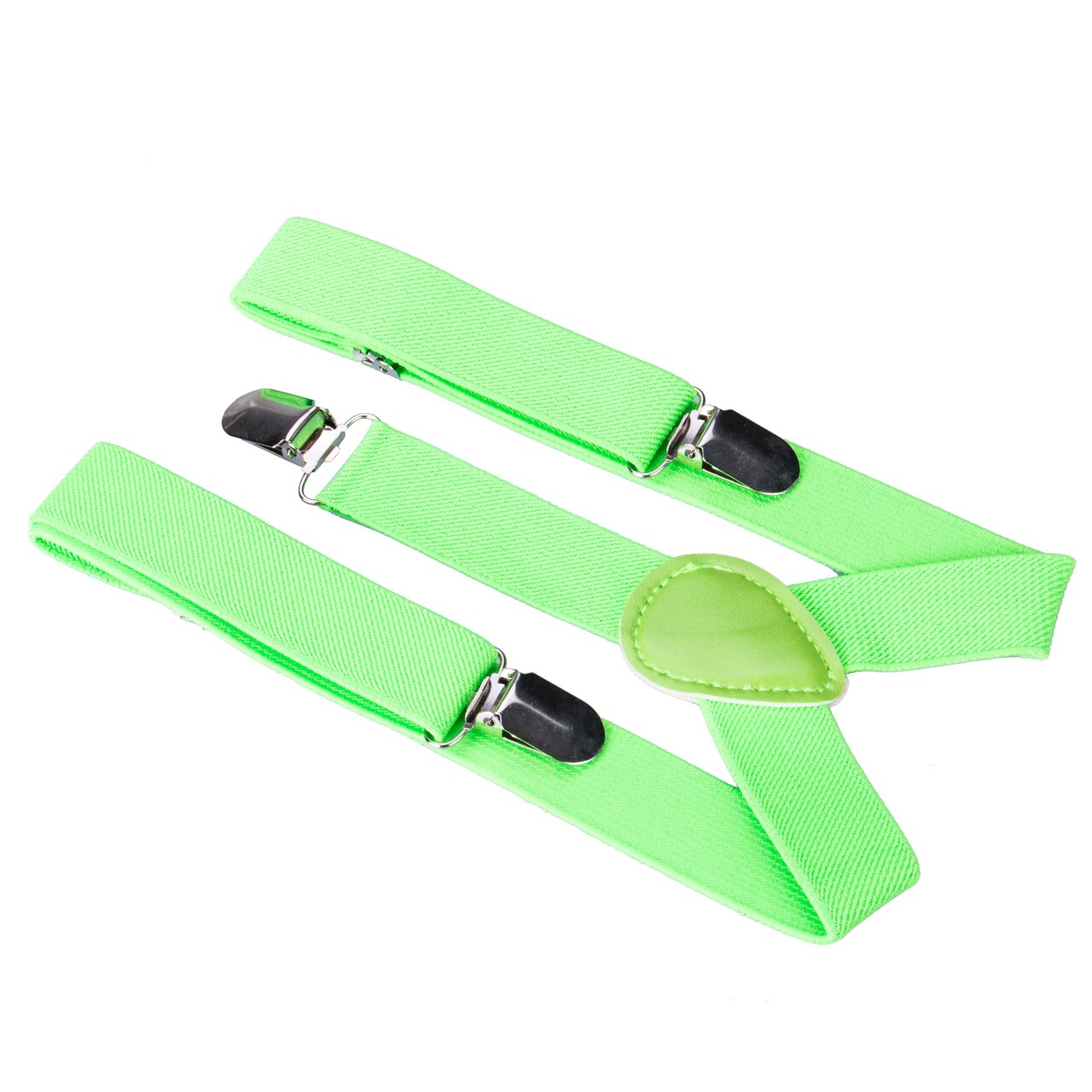 Tirantes elásticos para niños Y niñas con Tirantes ajustables nuevos 8 colores: Fluorescent Green