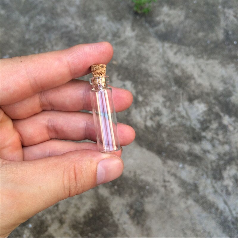 12*40*6mm 2,3 ml Glasflaschen Mit Korken Kleine transparent Mini Leere Glas Fläschchen Gläser 200 teile/los