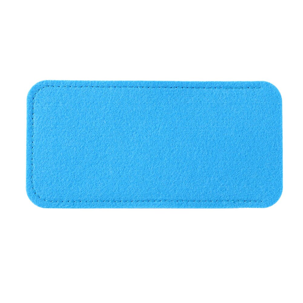 Funda de tela de fieltro suave para gafas, funda portátil de Color puro para anteojos, funda protectora para gafas de lectura: blue