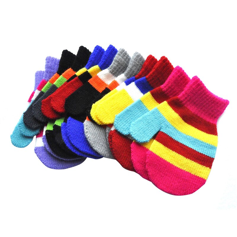 Balleenshiny Peuter Magic Stretch Zachte Gebreide Wanten Baby Jongens Meisjes Winter Handschoenen Kids Winter Handschoenen Wanten Voor 1-4Y