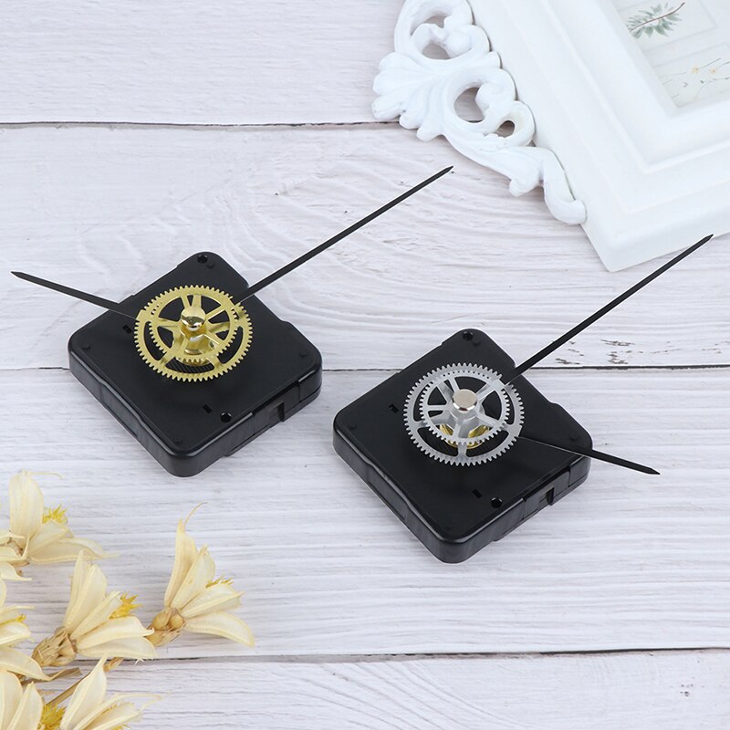 1PC Gold Color Silent Wall Clock Mechanism Short Axis Quartz Clock Movement Metal Pointer