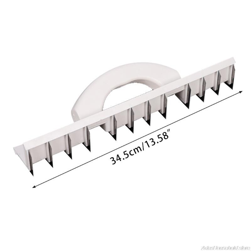 Practical Outer Corner Scraping Putty Plane Scraper with Ergonomical Handle Sawtooth Trowel Plastering Bricklayer Tool