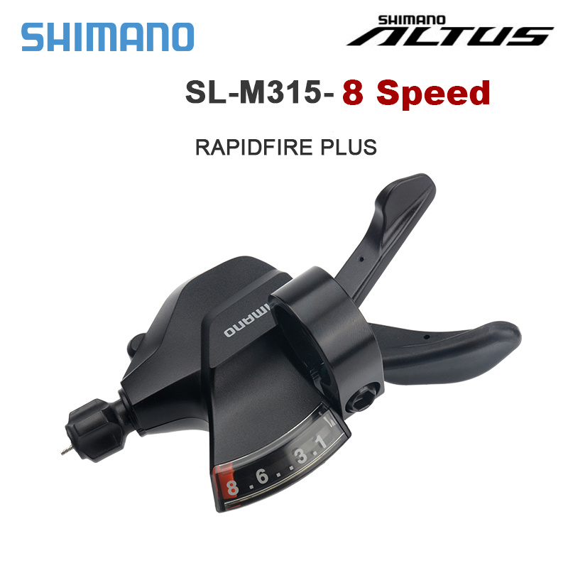 Shimano-palanca de cambios M315 para bicicleta de montaña, 7 y 8 velocidades, Altus, RD-M310, desviador trasero, 21S, 24V, 3S