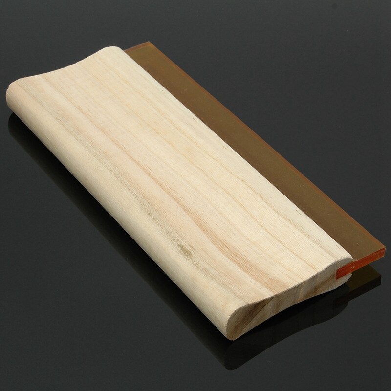 2Pcs Silk Sn Printing Press Squeegee Single 70 Durometer Ink Scraper Tool - 10 Inch & 8 Inch