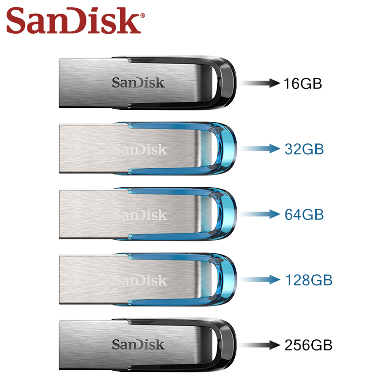 Dysk flash sandisk ultra flair usb 3.0,  cz73 szybkie pamięci usb 16gb 32gb 64gb 128gb 256gb 512gb, dysk u do komputera pc