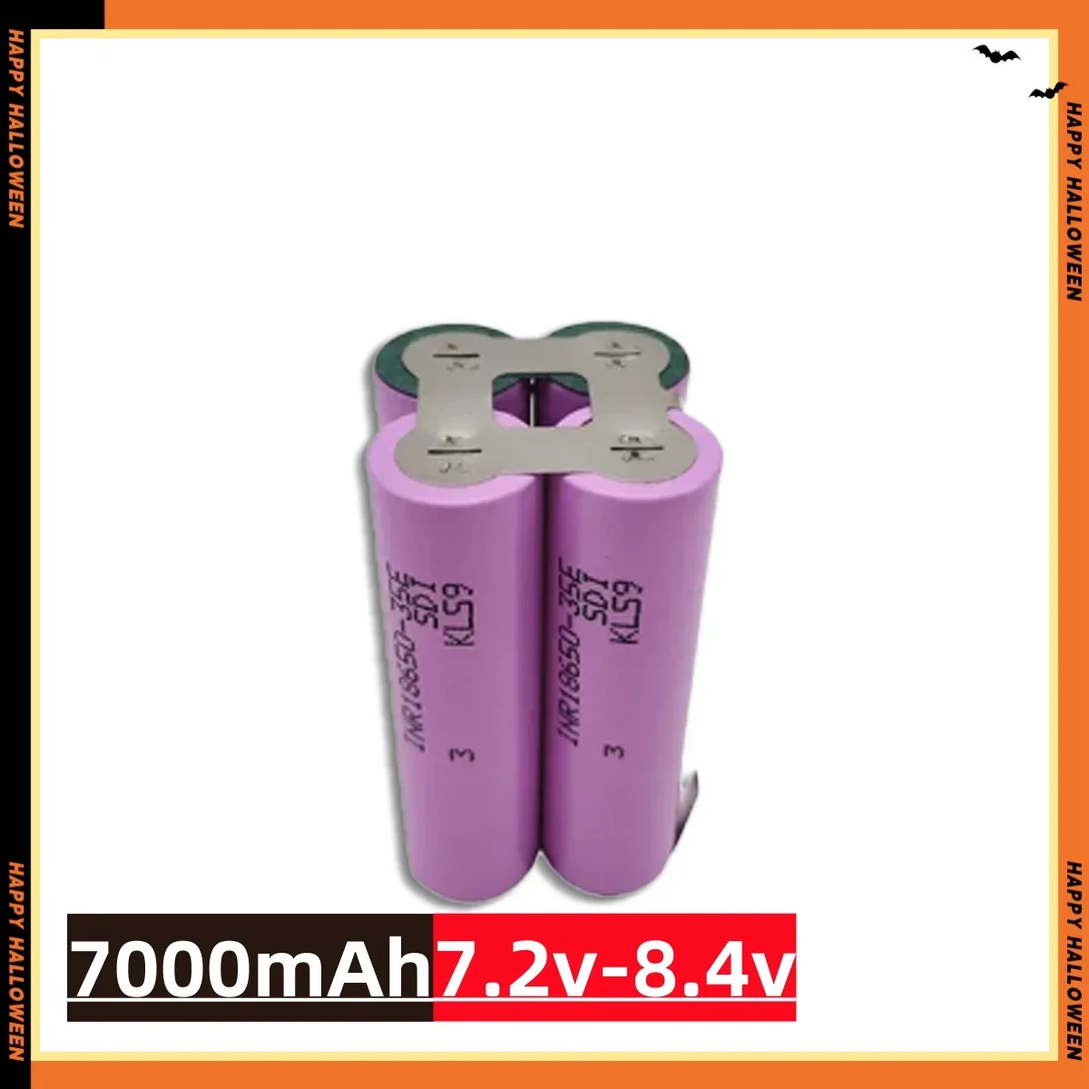 2S1P-6S2P 18650 35E 3500mAh 7000mAh 7.4V 12.6V 14.8V 18V 25.2V 29.6V pour Batteries de tournevis soudure 18650 batterie: Argent