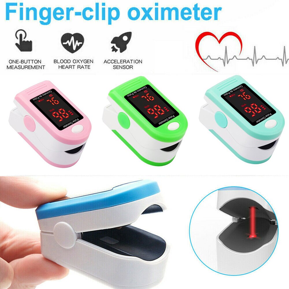 Led finger puls oximeter blod puls iltmåler pulsoximeter blod ilt oximetri saturation måling måler sundhedsmonitor
