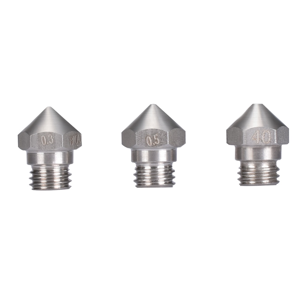 1 PC 3D części drukarki MK10 dysza M7 ze stali nierdzewnej 0.2/0.3/0.4/0.5/0.6/ 0.8 dla 1.75 MM żarnika dla 3D części drukarki Reprap