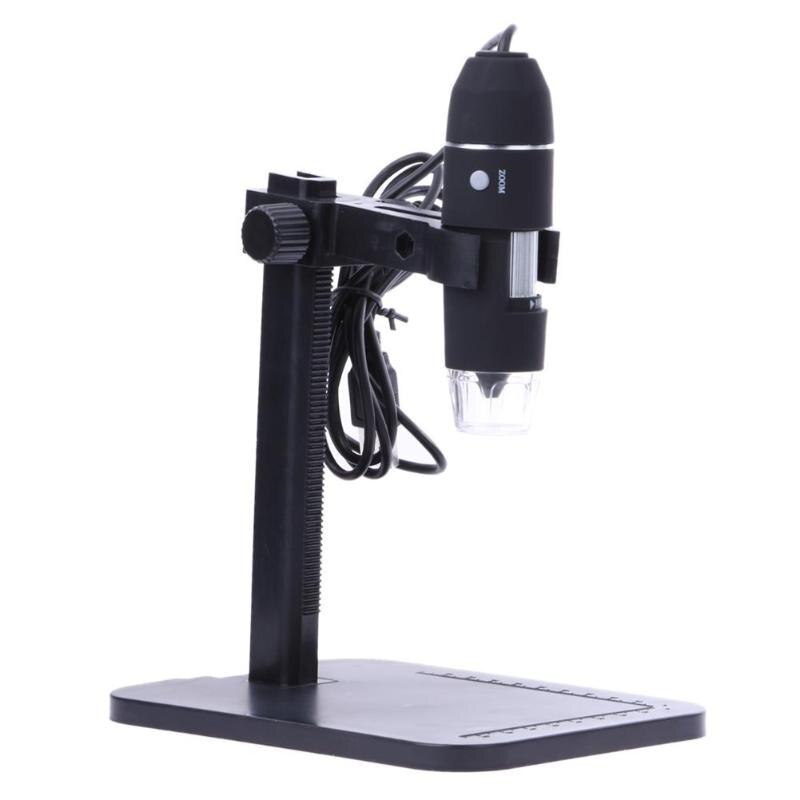 USB Digital Microscope 8 LED 2M1000X Electronic Microscope Endoscope Zoom Camera Magnifier+ Lift Stand