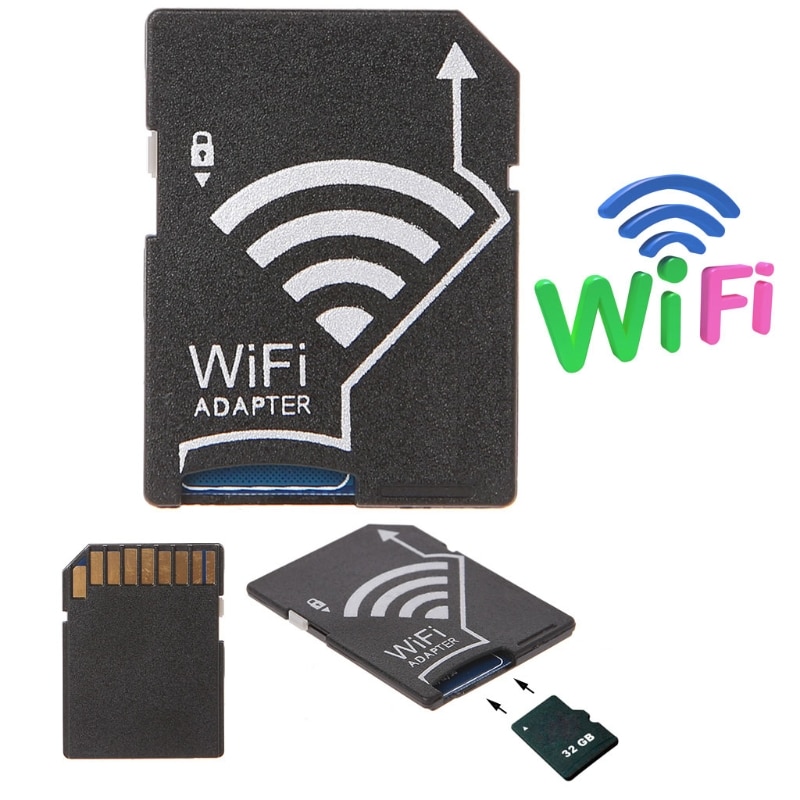 Micro sd tf para cartão sd adaptador wi-fi para câmera foto sem fio para telefone tablet wxtb