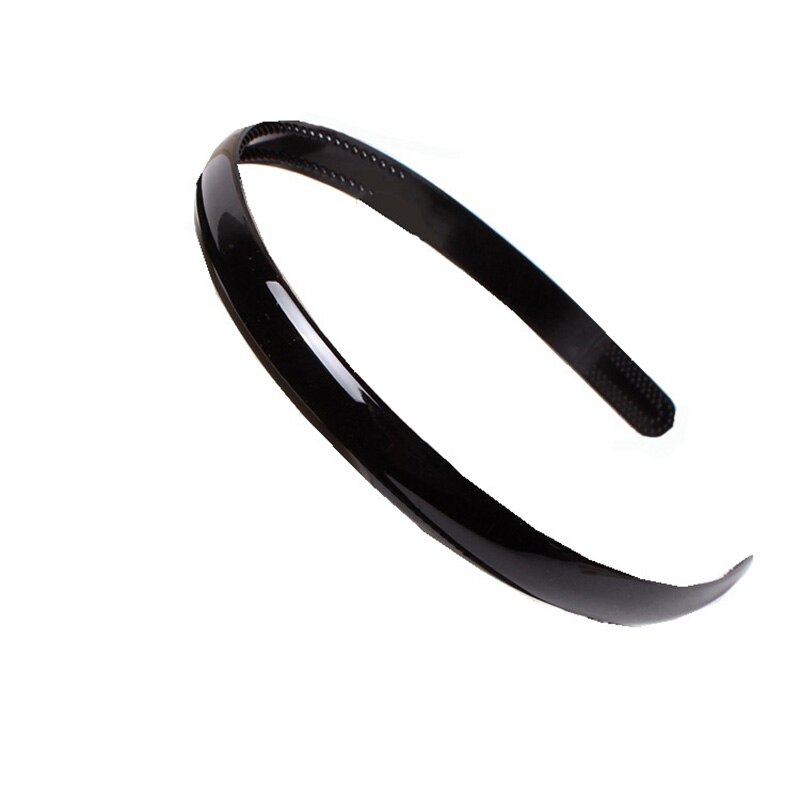 Plain Children Plastic Hair Band Black Teeth Kids Headbands Headwear Girls Hair DIY Tool Accessories Size Wide 1.2 Cm: Default Title