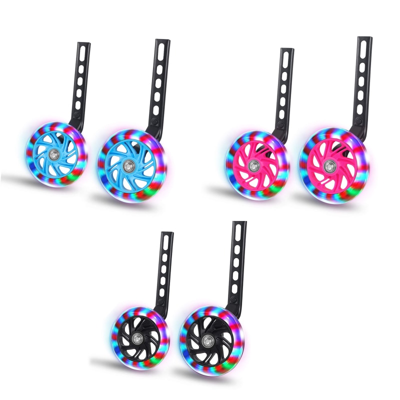 2PCS Children's Bicycle Balance Auxiliary Wheels 12-20 Inch Kids Bicycle Stabilizer Kit Children Bike Practice Auxiliary Wheels