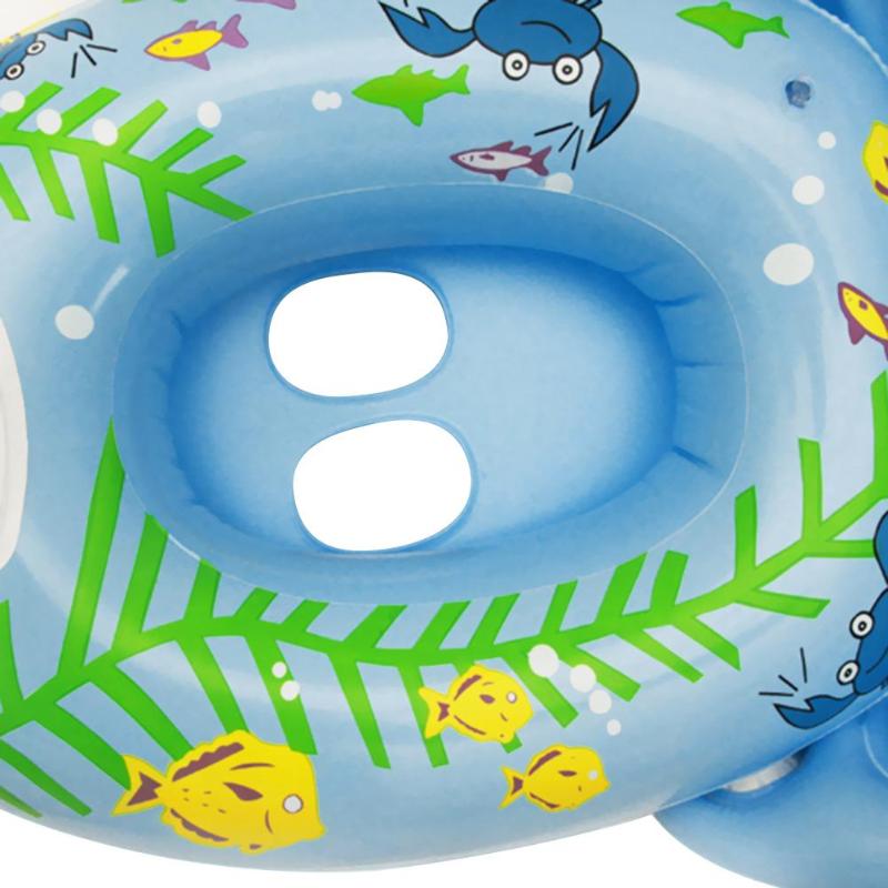 Cartoon Print Baby Kids Summer Swimming Ring Inflatable Seat Boat Float