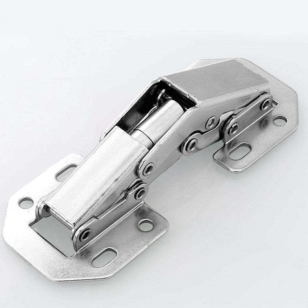 Bisagras para armario de 3/4 pulgadas y 90 grados, cierre suave sin agujeros, con resorte, para puerta de armario, herrajes para muebles con tornillos