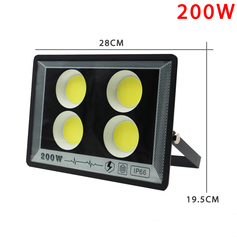 Éclairage LED 50W 100W 200W 300W 400W 500W 220V projecteur IP65 lampe étanche Led projecteur extérieur jardin lampadaire: green / 5600 K