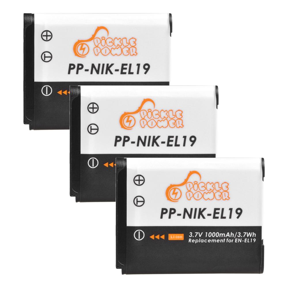 EN-EL19 EN EL19 NP-BJ1 Battery For Nikon Coolpix S2600 S2700 S3100 S3500 S4100 S4150 S4400 S5200 S6400LED USB Charger: Blauw