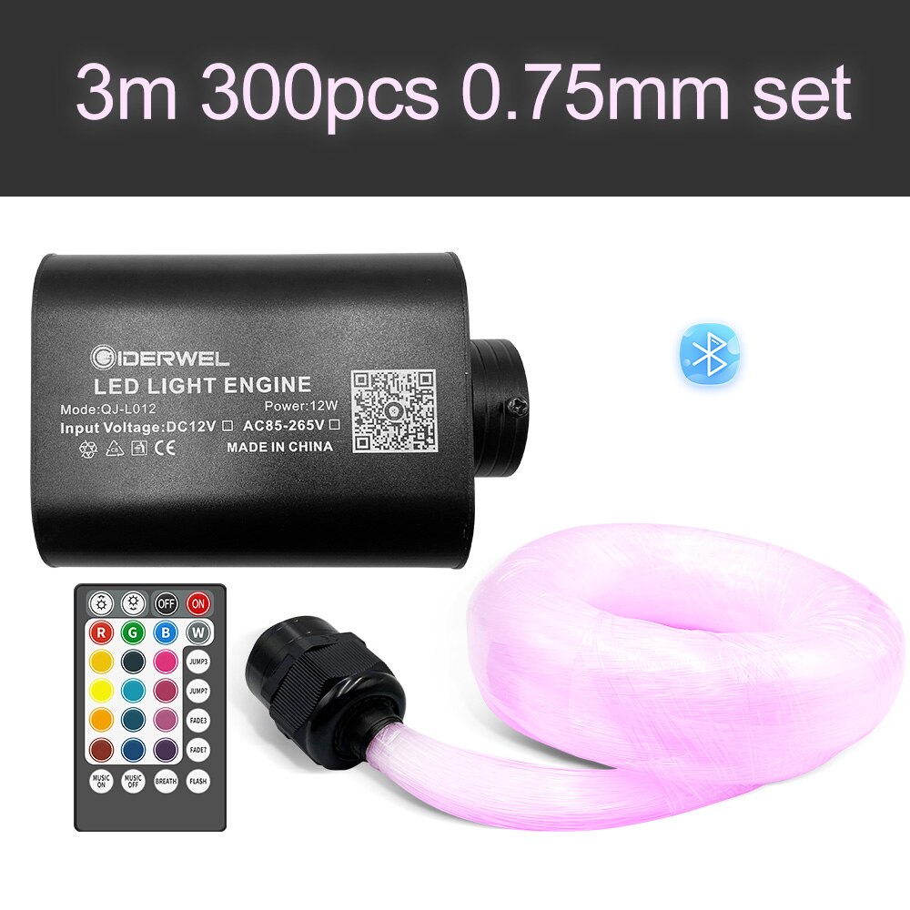 Smart APP control RGBW Optic Fiber Shooting starlight Ceiling Lights 16W Optical Fiber Cable for Car Decoration