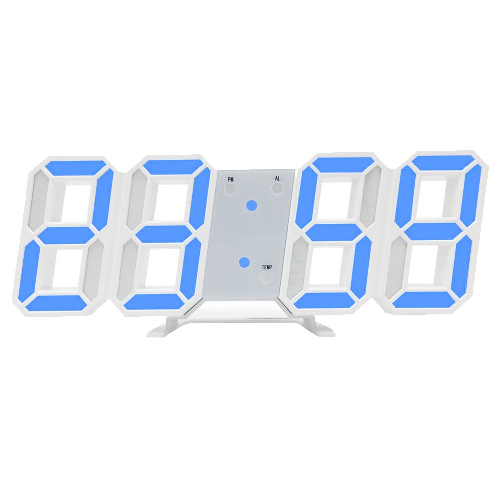 decoration 3D accessories LED digital wall clock Simple plug-in LED home electronic clock usb: 2C