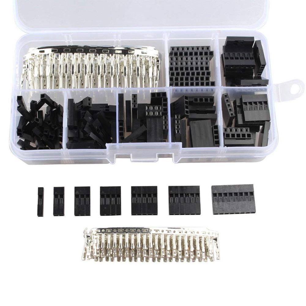 1450 stk /620 stk /310 stk enkelt række mandlig og kvindelig 2.54 mm knækkelig pin header pcbconnector strip til arduino sort