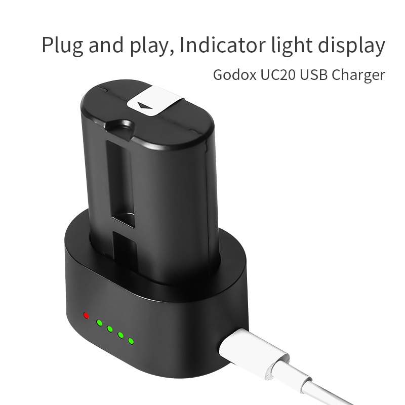 Godox UC20 Usb Oplader Voor V350 Serie Op-Camera Flitsen