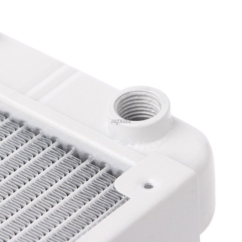 1PC White 120/240/360mm Aluminium Water Cooling Computer Radiator Water Cooler 18 Tube CPU Heat Sink Exchanger