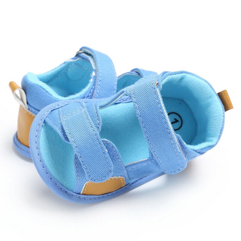 estilo recién nacido bebé suela suave Marina cuna Zapatos Bebé sandalias de verano tamaño 0-18 meses